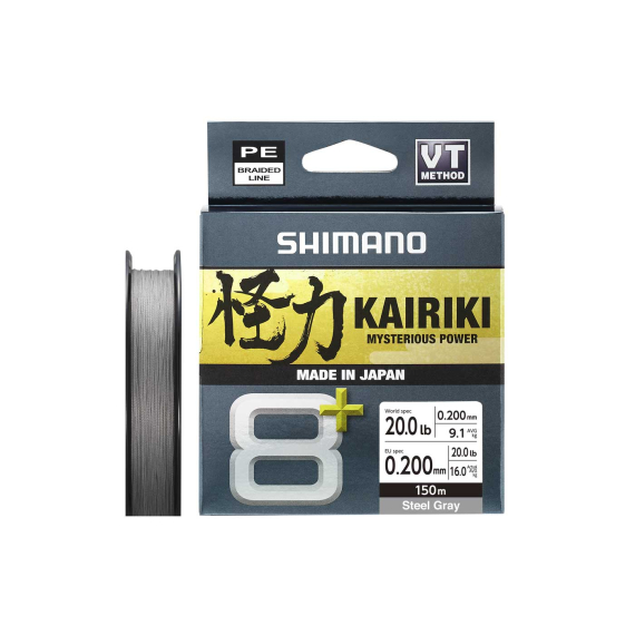 Shimano Kairiki 8+ 150m Grey i gruppen Snøre / Multifilament hos Sportfiskeprylar.se (LDM58XE0606015Sr)