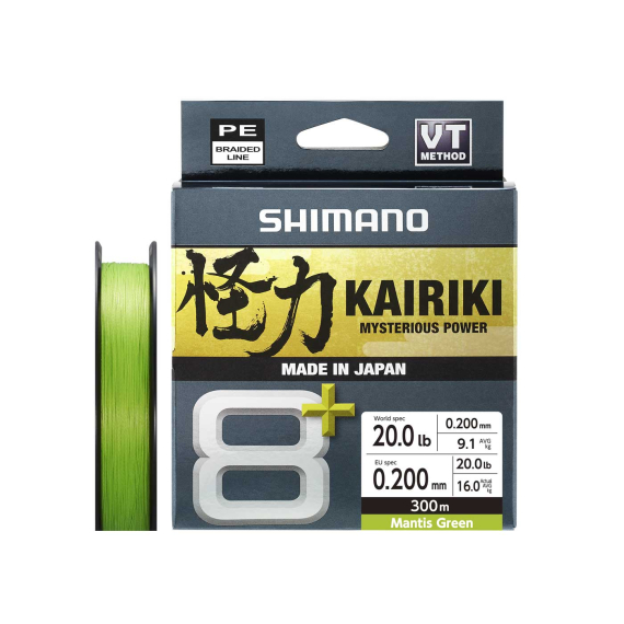 Shimano Kairiki 8+ 300m Green i gruppen Snøre / Multifilament hos Sportfiskeprylar.se (LDM68XE0606030Gr)