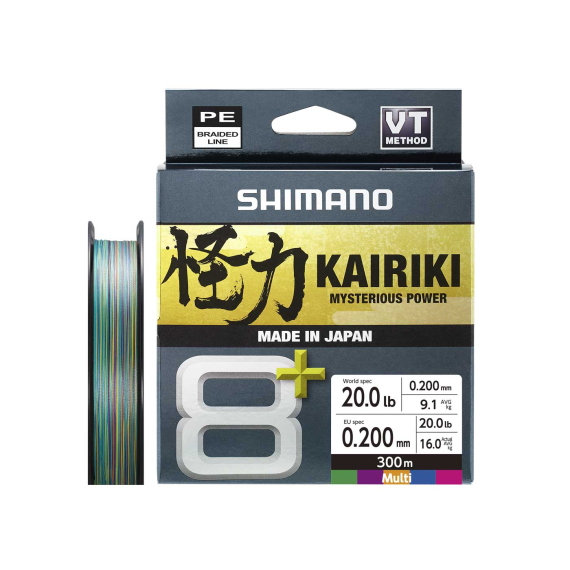 Shimano Kairiki 8+ 300m Multi i gruppen Snøre / Multifilament hos Sportfiskeprylar.se (LDM68XE0606030Mr)