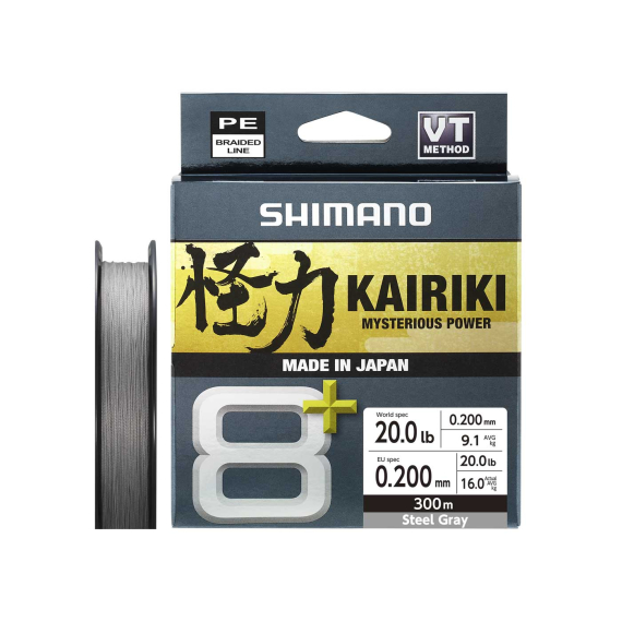 Shimano Kairiki 8+ 300m Grey i gruppen Snøre / Multifilament hos Sportfiskeprylar.se (LDM68XE0810030Sr)