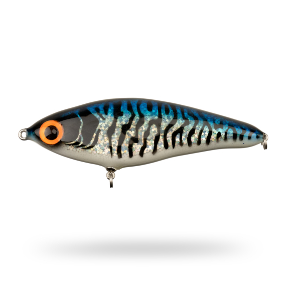 Mälaren Lures Loner 18cm, 100g - Blue Tiger i gruppen Madding / Håndlavede agn / Håndlavede jerkbaits hos Sportfiskeprylar.se (MLL18-2)