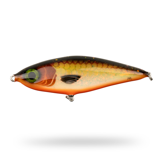 Mälaren Lures Loner 18cm, 100g - Red Brown Snapper i gruppen Madding / Håndlavede agn / Håndlavede jerkbaits hos Sportfiskeprylar.se (MLL18-4)