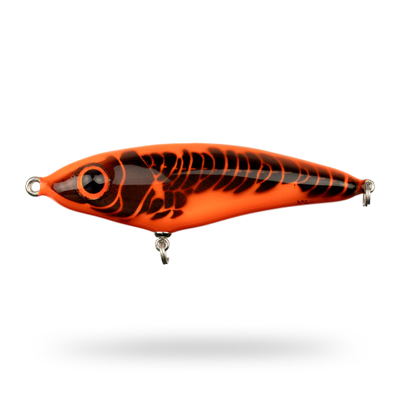 Mälaren Lures Loner Mini 13cm, 60g - Hot Lava i gruppen Madding / Håndlavede agn / Håndlavede jerkbaits hos Sportfiskeprylar.se (MLLM13-2)