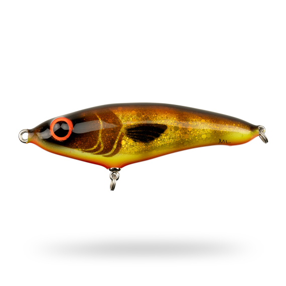 Mälaren Lures Loner Mini 13cm, 60g - Brown Trout i gruppen Madding / Håndlavede agn / Håndlavede jerkbaits hos Sportfiskeprylar.se (MLLM13-3)