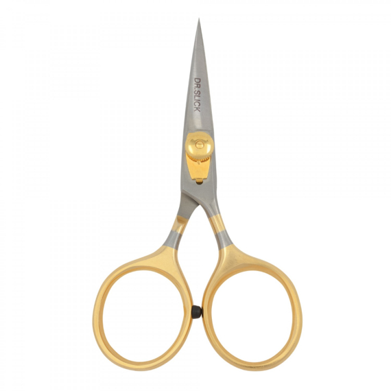 DR Slick Hair Razor Scissor 4 1/2\'\' Straight - Adjustable Tension i gruppen Udstyr og tilbehør / Tænger og sakse / Snøreklippere og sakse hos Sportfiskeprylar.se (NFD635-SR45G)