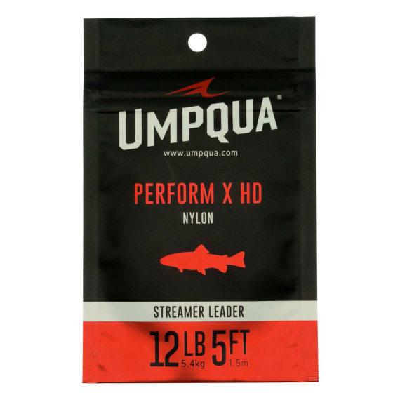 Umpqua Perform X HD Streamer Leader 5ft i gruppen Kroge og endegrej / Ledere og Forfangsmateriale / Færdiglavede forfang / Tapered forfang hos Sportfiskeprylar.se (NFD9386-8lbr)