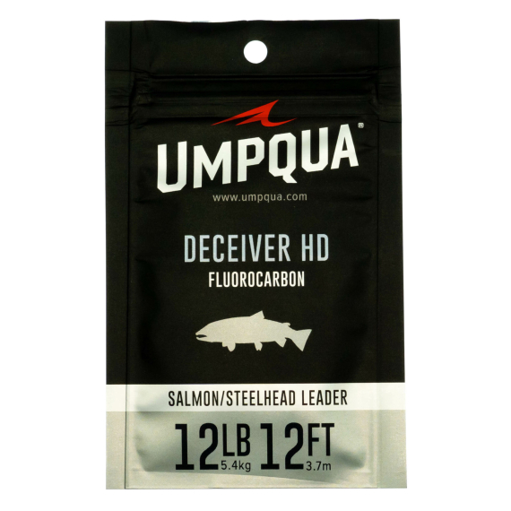 Umpqua Deceiver HD Salmon & Steelhead Fluorocarbon Leader 12ft i gruppen Kroge og endegrej / Ledere og Forfangsmateriale / Færdiglavede forfang / Tapered forfang hos Sportfiskeprylar.se (NFD9392-8lbr)