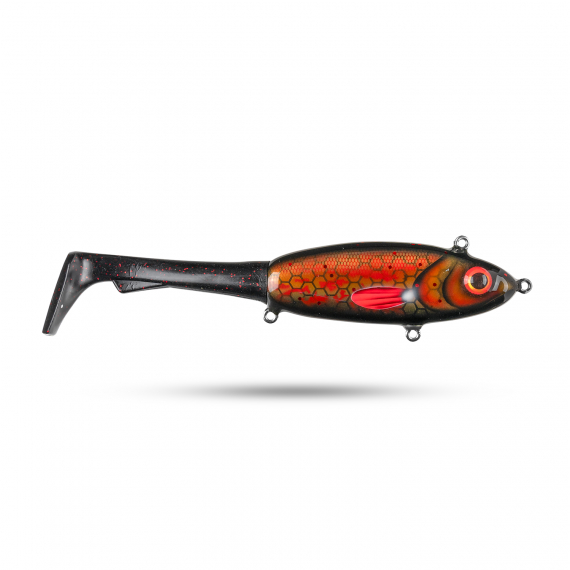 Pineslope Lures Goujon XL Slow Sink 25cm, 130g - Black Knight i gruppen Madding / Håndlavede agn / Håndlavede tailbaits hos Sportfiskeprylar.se (PSLGXLSS23-2)