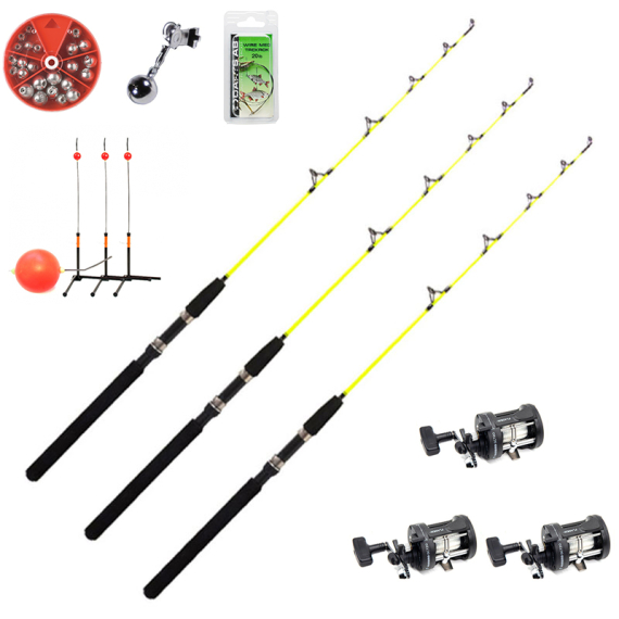 Fladen Ice Pike Starterkit 3-Pack i gruppen Fiskemetoder / Isfiskeri / Isfiskeri Sæt / Isfiskerisæt hos Sportfiskeprylar.se (READY-TO-FISHICEPIKE)