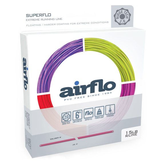 Airflo Superflo Rdige 2.0 Extreme Running Line i gruppen Snøre / Flueliner / Løbende linjer hos Sportfiskeprylar.se (RSF-EX-RLF-15LB-Lir)