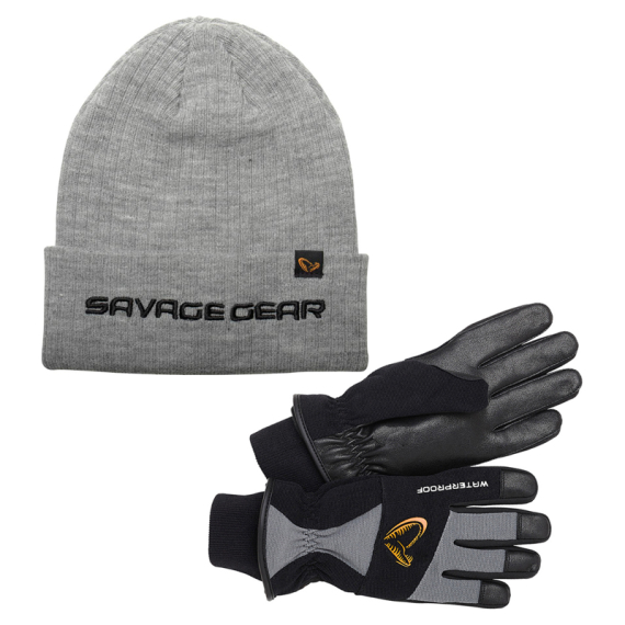 Savage Gear Glove And Hat Set i gruppen Fiskemetoder / Isfiskeri / Beklædning / Handsker hos Sportfiskeprylar.se (SAVAGEGEARGLOVENHATSET)