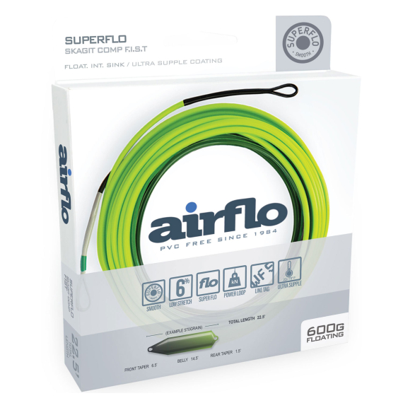 Airflo Superflo Skagit Compact F.I.S.T Shooting Head Sink 3 i gruppen Snøre / Flueliner / Skydeklumper hos Sportfiskeprylar.se (SFS-FIST-450r)