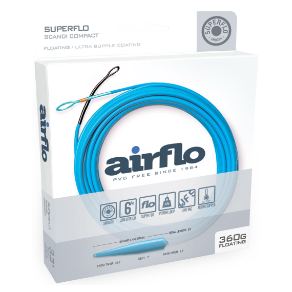 Airflo Superflo Scandi Compact Shooting Head Floating i gruppen Snøre / Flueliner / Skydeklumper hos Sportfiskeprylar.se (SFS-SCC-420-SBr)