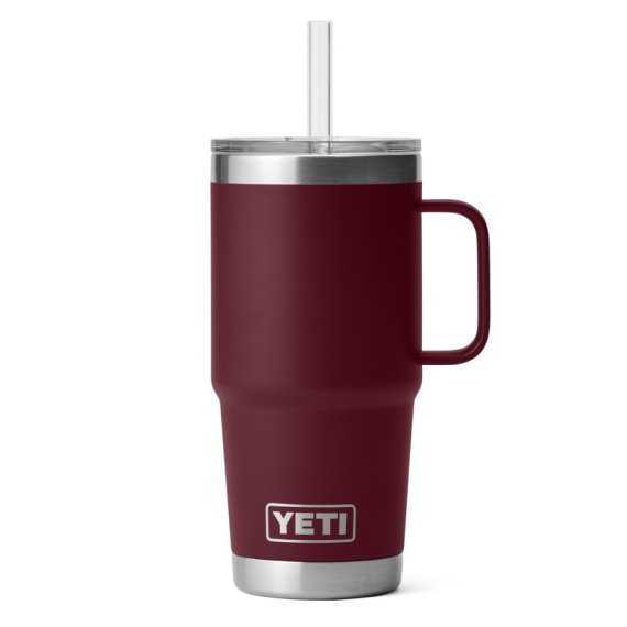 Yeti Rambler 25 Oz Straw Mug 2.0 - Wild Vine Red i gruppen Outdoor / Stormkøkken og køkkenredskaber / Termoflasker / Termokrus hos Sportfiskeprylar.se (SKU-2326-24H2WR)