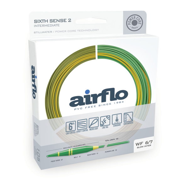 Airflo Sixth Sense Fast Intermediate Fly Line i gruppen Snøre / Flueliner / Enhåndssnøre hos Sportfiskeprylar.se (SS2-WF5-6FI-TGr)