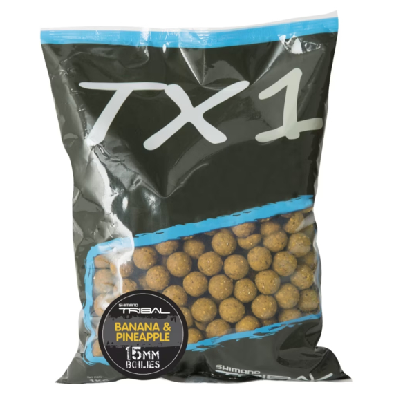 Shimano TX1 Banana & Pineapple Boilies 5kg i gruppen Madding / Boilies, krogagn og forfoder / Boilies hos Sportfiskeprylar.se (TX1BPB155000r)