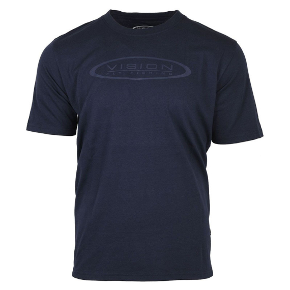 Vision Logo T-shirt Navy Blue i gruppen Beklædning og fodtøj / Beklædning / T-shirts hos Sportfiskeprylar.se (V3051-Sr)