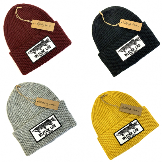 Wolfcreek Pike Patch Knitted Beanie (Onesize) i gruppen Beklædning og fodtøj / Kasketter og hovedbeklædning / Huer og hatte hos Sportfiskeprylar.se (WCL-00515r)