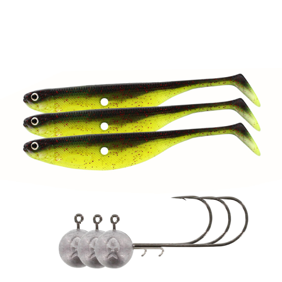 Westin ShadTeez Hollow w. Westin Jigheads 8 cm, 4/0 i gruppen Madding / Softbaits / Aborre softbaits og sandard softbaits hos Sportfiskeprylar.se (WESTINHOLLOWJIGHEAD)