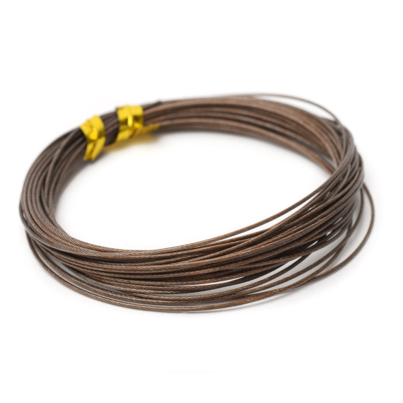 Partridge Bauer Pike Leader Wire 40lb - Brown i gruppen Kroge og endegrej / Ledere og Forfangsmateriale / Forfangsmateriale hos Sportfiskeprylar.se (ph-aw49-40-5b)