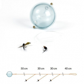 Fladen Fly Casting with floating ball and Nymphs