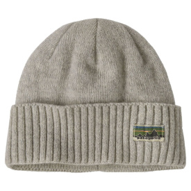 Patagonia Brodeo Beanie OG Legacy Label: Crisp Grey