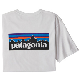 Patagonia M's P-6 Logo Responsibili-Tee White