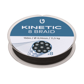 Kinetic 8 Braid 150m Black