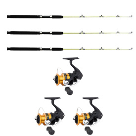 Shimano FX FC 4000/Wiggler Ismetespö Soft 118,5 cm 3-Pack Combo