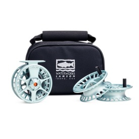 Lamson Liquid Fly Reel With 3 Spare Spools Glacier