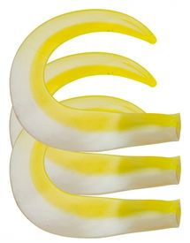 SvartZonker Glide Tail C16 Pearl White/Fl. Yellow 3-pack