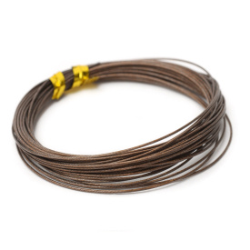 Partridge Bauer Pike Leader Wire 40lb - Brown