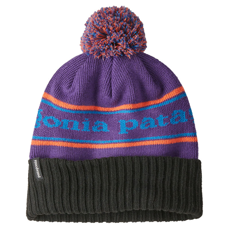 Patagonia Powder Town Beanie Park Stripe: Purple