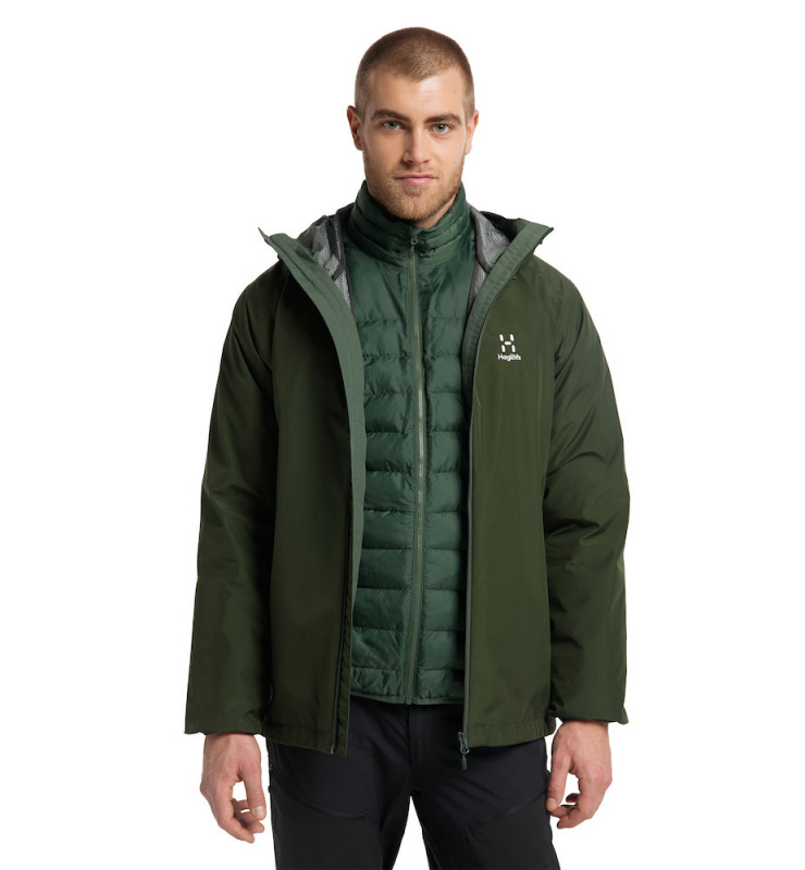 Haglöfs Eldstad 3-in-1 Mimic GTX Jacket Men Seaweed Green