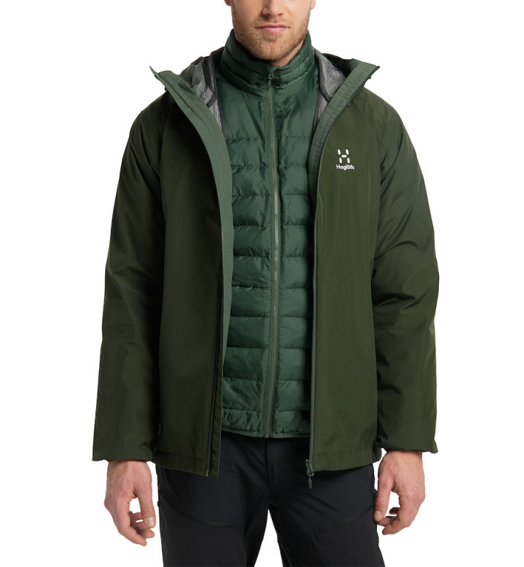 Haglöfs Eldstad 3-in-1 Mimic GTX Jacket Men Seaweed Green