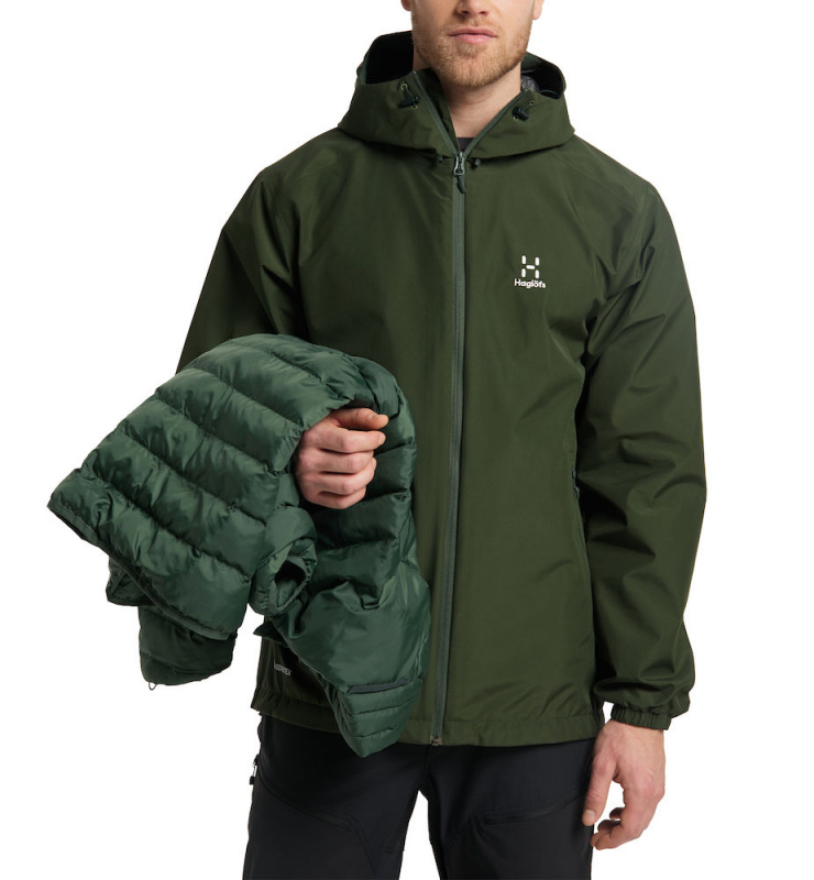 Haglöfs Eldstad 3-in-1 Mimic GTX Jacket Men Seaweed Green