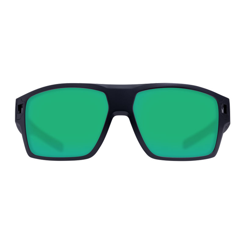 Costa DIEGO matte black - green mirror 580G